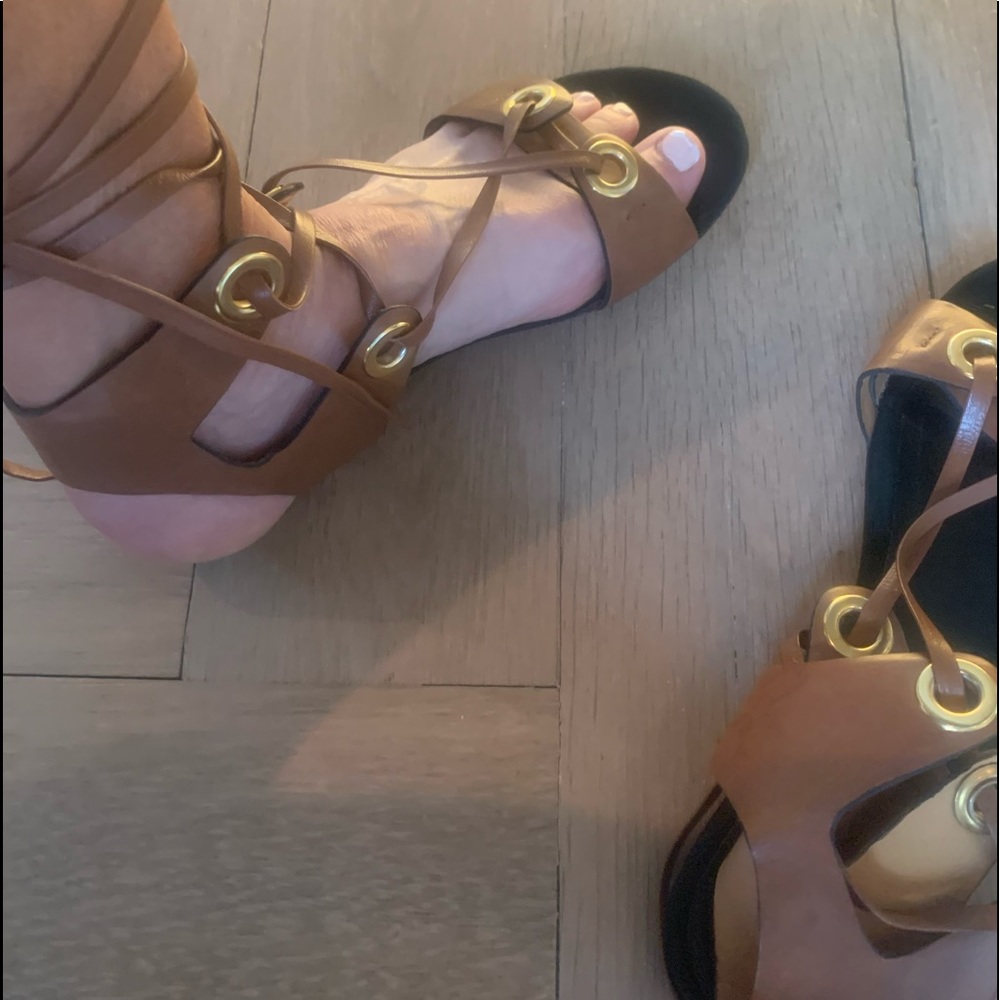 Lace up sandals